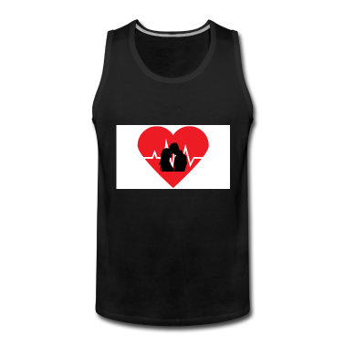 Partner Tank Top - Partner T-Shirt Herzschlagrhythmus