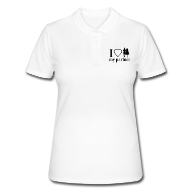 Partner Poloshirt - i love my partner , Ich liebe meinen Partner