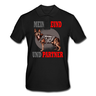 Partner Poloshirt - Polizeihund Freund und Partner