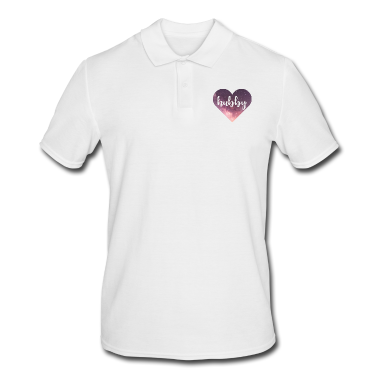 Partner Poloshirt - Hubby Galaxy Herz