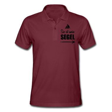 Partner Poloshirt - Sie ist mein Segel Partner Look