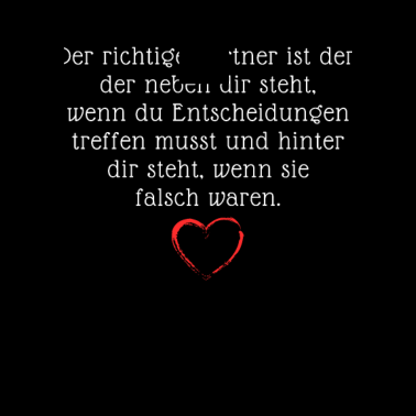 Motiv Der richtige Partner ist der, der hinter dir steht