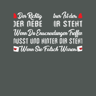 Motiv Der richtige Partner ist der, der hinter dir steht