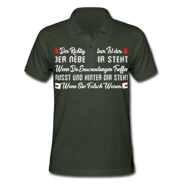 Partner Poloshirt - Der richtige Partner ist der, der hinter dir steht