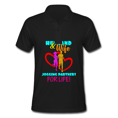 Partner Poloshirt - Jogging Partner - Joggen Liebe