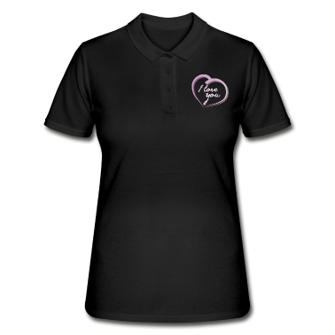 Partner Poloshirt - Love you Valentinstag Partner
