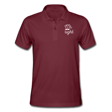 Partner Poloshirt - Mister Right - Geschenk Partner