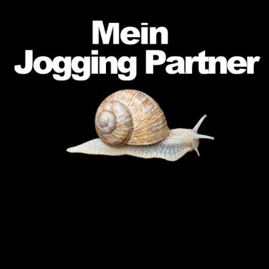 Motiv Mein Jogging Partner witziger Schnecken Spruch
