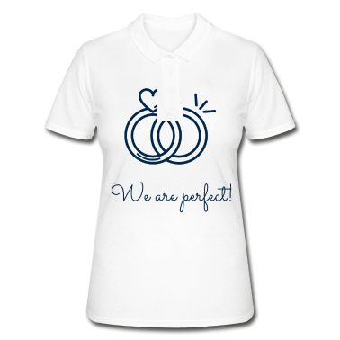 Partner Poloshirt - Wir sind Perfekt! Partner Geschenk Geschenkidee