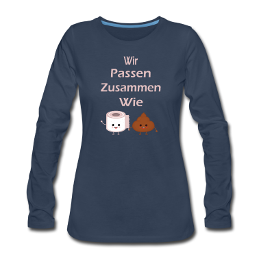Partner Langarmshirt - Lustiges Partner Toilletenpapier Design