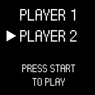 Motiv Player 2 Press Start Gamer Gaming Partner Look