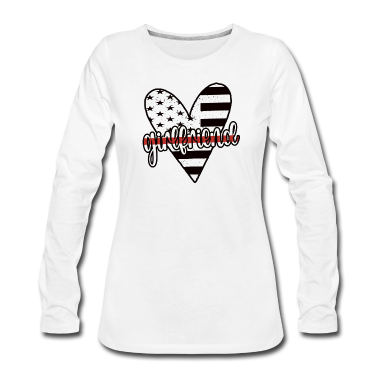 Partner Langarmshirt - Freundin Von Feuerwehrmann Freundin Feuerwehrler