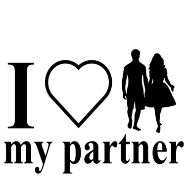 Motiv i love my partner , Ich liebe meinen Partner