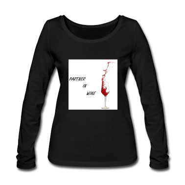 Partner Langarmshirt - Partner in Wine - Weinglas
