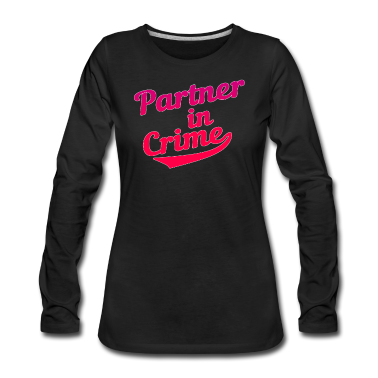 Partner Langarmshirt - Partner in crime Liebe Partner T-Shirt