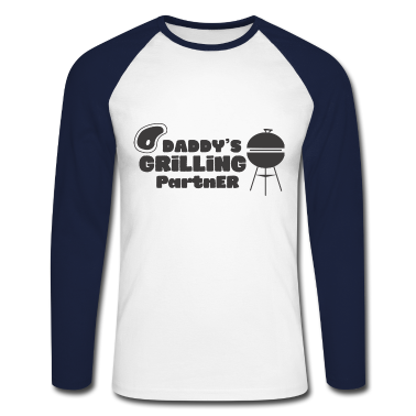 Partner Langarmshirt - Daddy es grilling partner