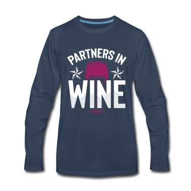 Partner Langarmshirt - partner wein alkohol