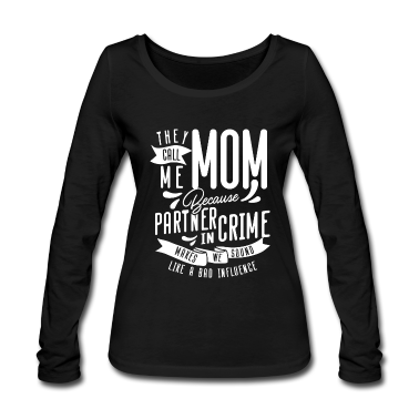 Partner Langarmshirt - Spruch Partner in Crime