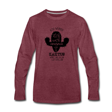 Partner Langarmshirt - Kaktus & Beziehung Partner