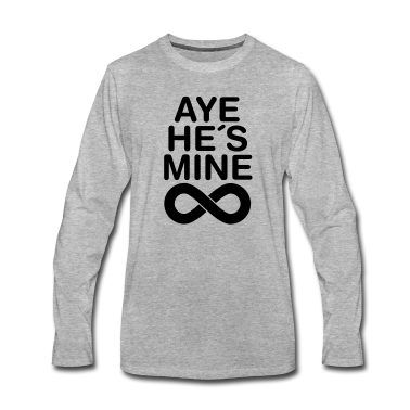 Partner Langarmshirt - Aye He´s Mine (Forever)