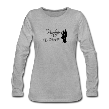 Partner Langarmshirt - Partner in crime / Valentinstagsgeschenk
