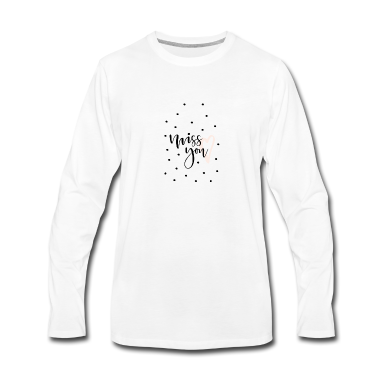 Partner Langarmshirt - Miss you Ich vermisse dich Liebe Love Beziehung