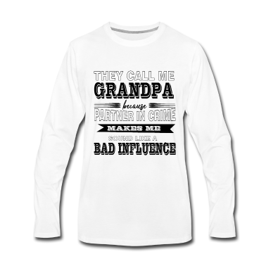 Partner Langarmshirt - Opa Partner In Crime