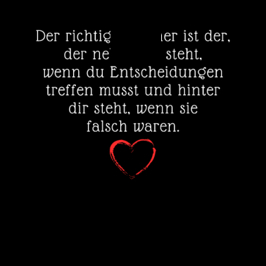 Motiv Der richtige Partner ist der, der hinter dir steht