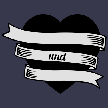 Motiv Partner-Herz einfarbig