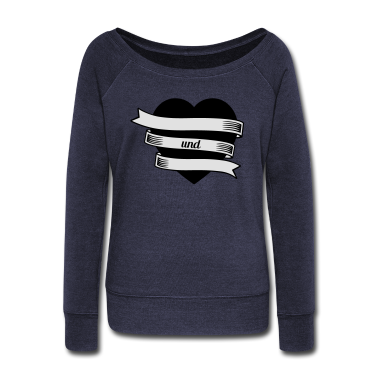 Partner Langarmshirt - Partner-Herz einfarbig