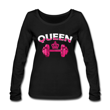 Partner Langarmshirt - Queen Partner mit Hantel