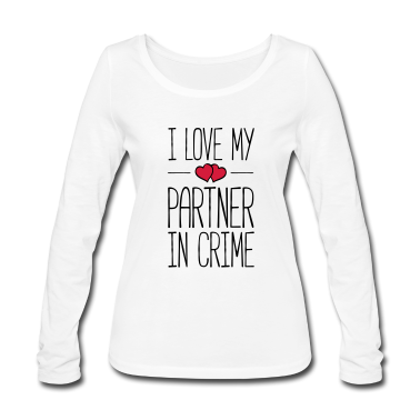 Partner Langarmshirt - i love partner crime