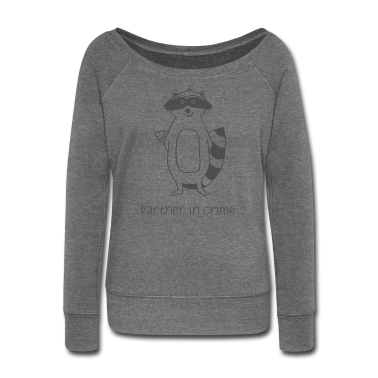 Partner Langarmshirt - Waschbär - my Partner in Crime