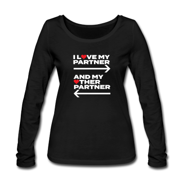 Partner Langarmshirt - Polyam - Ich liebe meine Partner