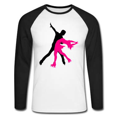 Partner Langarmshirt - Eiskunstlauf Schlittschuhe Paar Partner