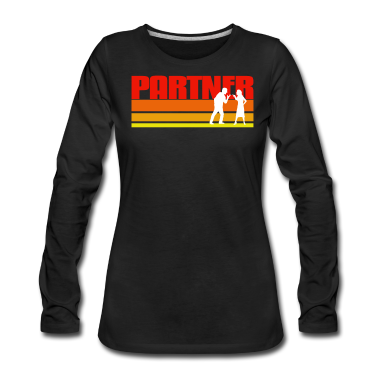 Partner Langarmshirt - Retro Partner Gift Idea