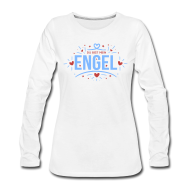 Partner Langarmshirt - Du bist mein Engel Freund Partner
