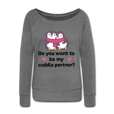 Partner Langarmshirt - Cuddle Partner Liebe Partner Kuscheln Winterzeit