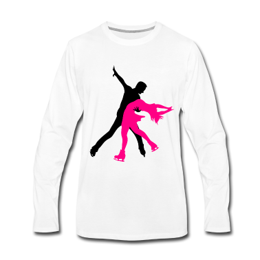 Partner Langarmshirt - Eiskunstlauf Schlittschuhe Paar Partner