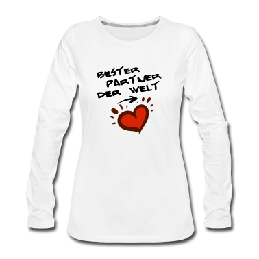 Partner Langarmshirt - Bester Partner der Welt - Coupleshirt