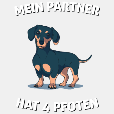 Motiv Mein Partner Hat 4 Pfoten Dackel