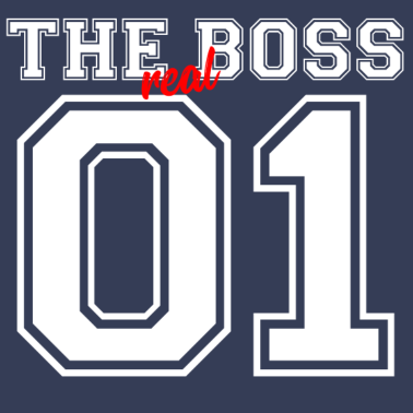 Motiv The real Boss Partner Partnershirt Liebe Geschenk