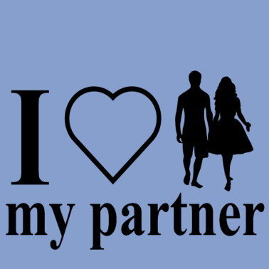 Motiv i love my partner , Ich liebe meinen Partner
