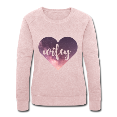 Partner Pullover - Wifey Galaxy Herz