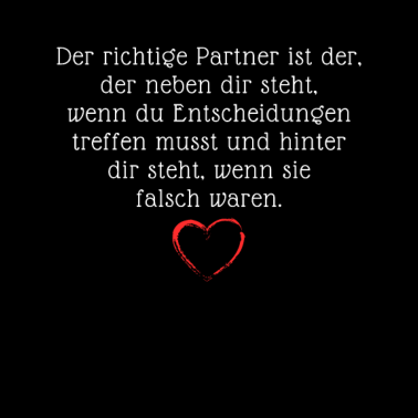 Motiv Der richtige Partner ist der, der hinter dir steht