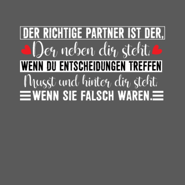 Motiv Der richtige Partner ist der, der hinter dir steht