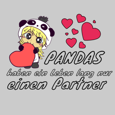 Motiv Pandas haben ein Leben lang nur einen Partner