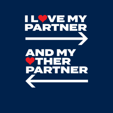 Motiv Polyam - Ich liebe meine Partner