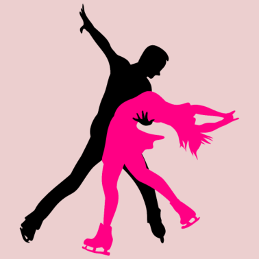 Motiv Eiskunstlauf Schlittschuhe Paar Partner