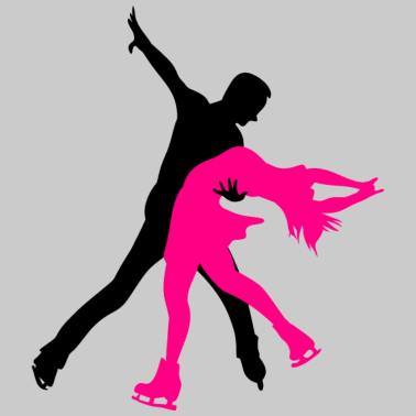 Motiv Eiskunstlauf Schlittschuhe Paar Partner